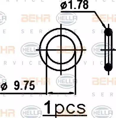 HELLA 8FC 351 301-761 - Конденсатор кондиционера autospares.lv