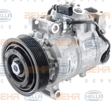 HELLA 8FK 351 006-441 - Компрессор кондиционера autospares.lv