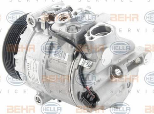 HELLA 8FK 351 006-461 - Компрессор кондиционера autospares.lv