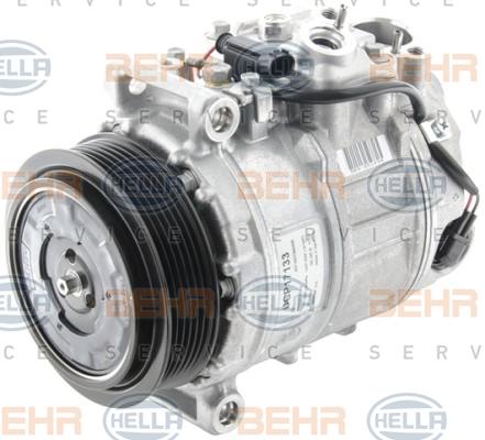 HELLA 8FK 351 006-461 - Компрессор кондиционера autospares.lv