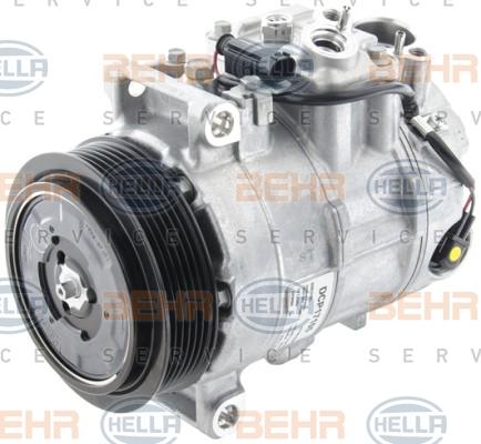 HELLA 8FK 351 006-481 - Компрессор кондиционера autospares.lv