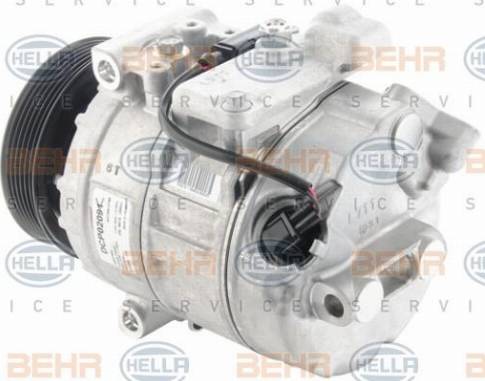 HELLA 8FK 351 006-421 - Компрессор кондиционера autospares.lv