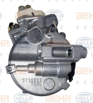 HELLA 8FK 351 006-131 - Компрессор кондиционера autospares.lv