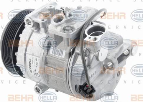 HELLA 8FK 351 006-381 - Компрессор кондиционера autospares.lv