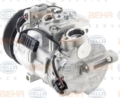 HELLA 8FK 351 008-301 - Компрессор кондиционера autospares.lv