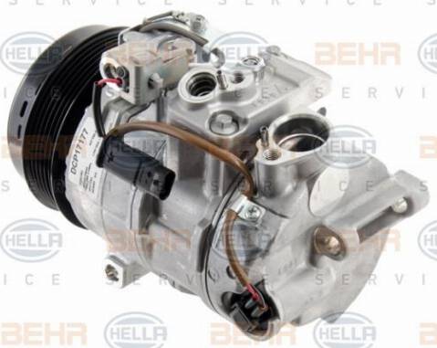 HELLA 8FK 351 008-311 - Компрессор кондиционера autospares.lv