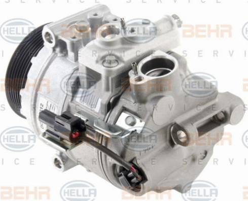 HELLA 8FK 351 008-321 - Компрессор кондиционера autospares.lv