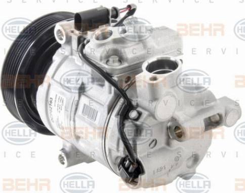 HELLA 8FK 351 008-261 - Компрессор кондиционера autospares.lv