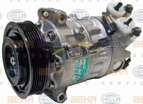 HELLA 8FK 351 003-381 - Компрессор кондиционера autospares.lv