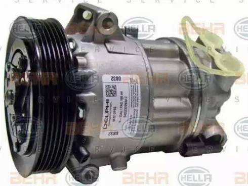 HELLA 8FK 351 003-251 - Компрессор кондиционера autospares.lv