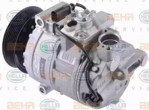 HELLA 8FK 351 002-451 - Компрессор кондиционера autospares.lv