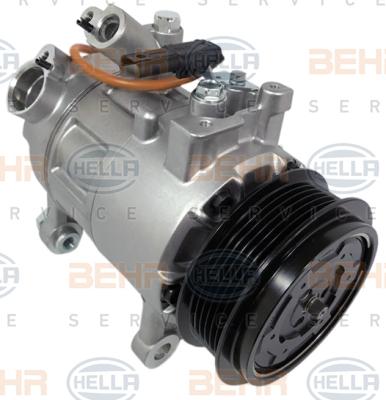 HELLA 8FK 351 002-861 - Компрессор кондиционера autospares.lv