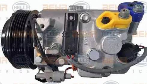 HELLA 8FK 351 002-831 - Компрессор кондиционера autospares.lv