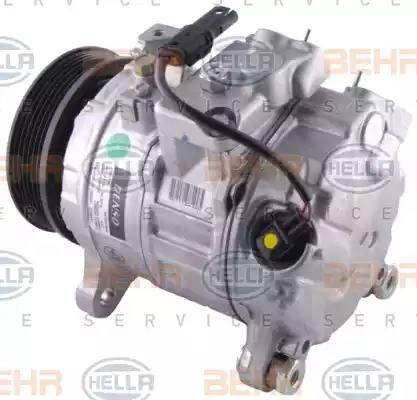 HELLA 8FK 351 002-341 - Компрессор кондиционера autospares.lv