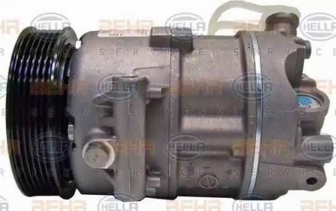 HELLA 8FK 351 002-301 - Компрессор кондиционера autospares.lv