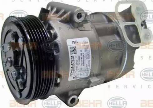 HELLA 8FK 351 002-301 - Компрессор кондиционера autospares.lv