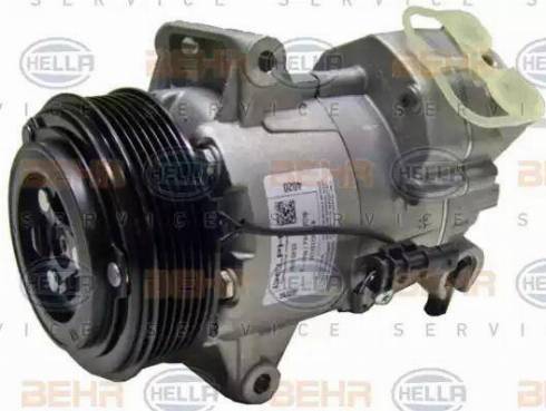 HELLA 8FK 351 002-281 - Компрессор кондиционера autospares.lv