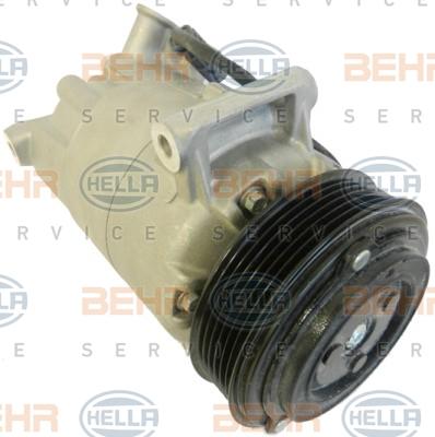 HELLA 8FK 351 002-781 - Компрессор кондиционера autospares.lv