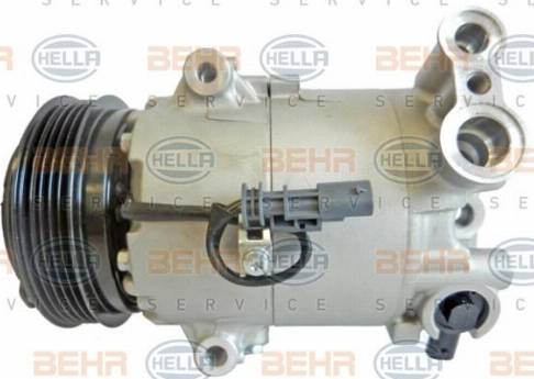 HELLA 8FK 351 002-771 - Компрессор кондиционера autospares.lv