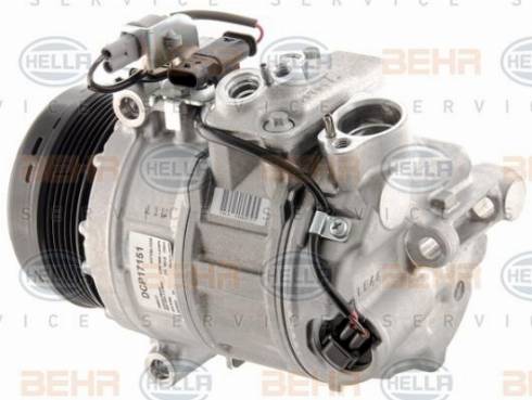 HELLA 8FK 351 007-081 - Компрессор кондиционера autospares.lv