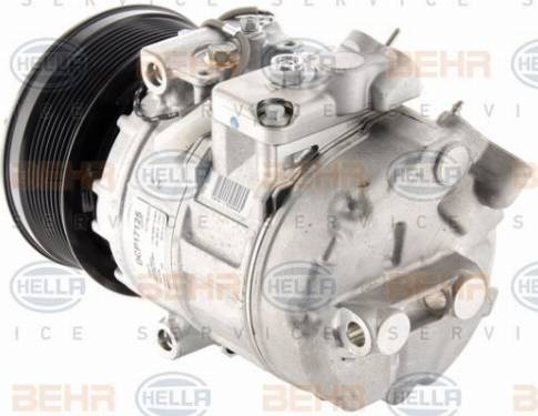 HELLA 8FK 351 007-191 - Компрессор кондиционера autospares.lv