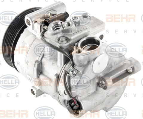 HELLA 8FK 351 007-141 - Компрессор кондиционера autospares.lv