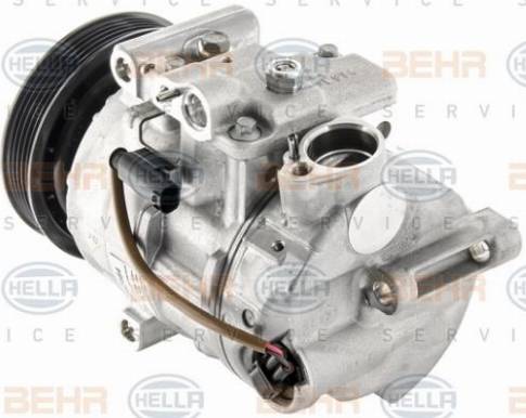 HELLA 8FK 351 007-161 - Компрессор кондиционера autospares.lv