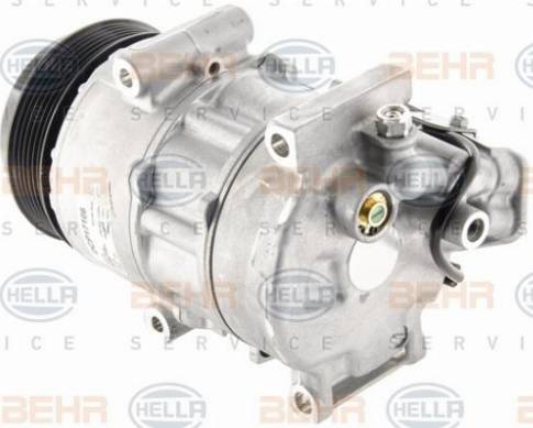 HELLA 8FK 351 007-101 - Компрессор кондиционера autospares.lv