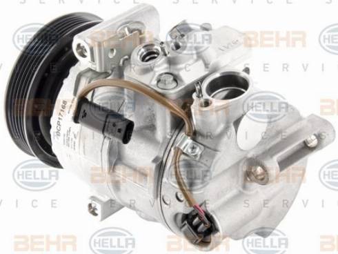 HELLA 8FK 351 007-181 - Компрессор кондиционера autospares.lv