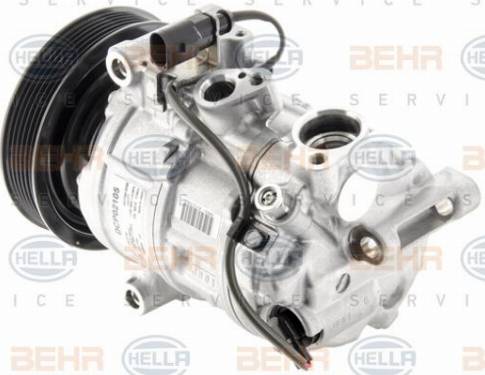 HELLA 8FK 351 007-131 - Компрессор кондиционера autospares.lv