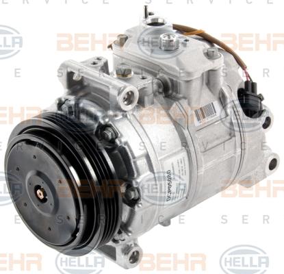 HELLA 8FK 351 007-121 - Компрессор кондиционера autospares.lv