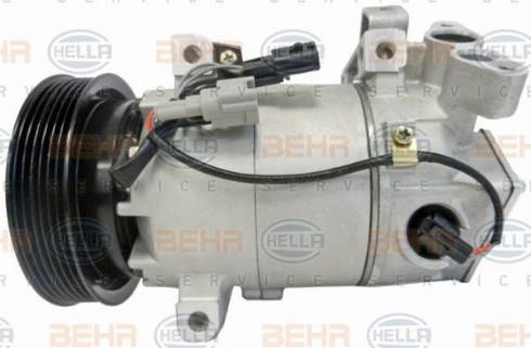 HELLA 8FK 351 007-801 - Компрессор кондиционера autospares.lv