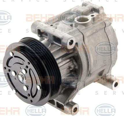 HELLA 8FK 351 007-201 - Компрессор кондиционера autospares.lv