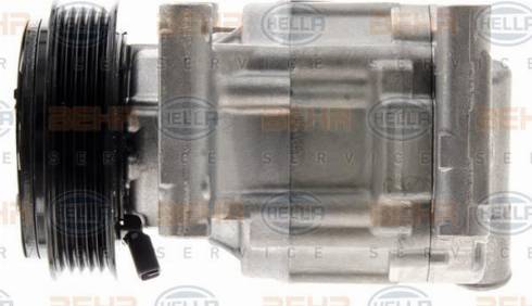 HELLA 8FK 351 007-201 - Компрессор кондиционера autospares.lv