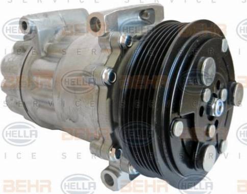 HELLA 8FK 351 007-711 - Компрессор кондиционера autospares.lv