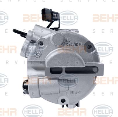 HELLA 8FK 351 010-061 - Компрессор кондиционера autospares.lv