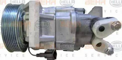 HELLA 8FK 351 109-411 - Компрессор кондиционера autospares.lv