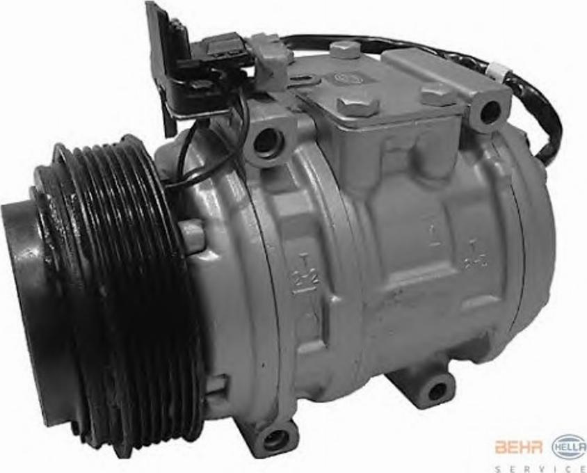 HELLA 8FK 351 109-501 - Компрессор кондиционера autospares.lv