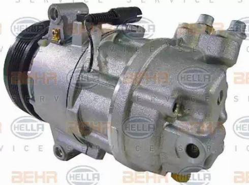 HELLA 8FK 351 109-881 - Компрессор кондиционера autospares.lv