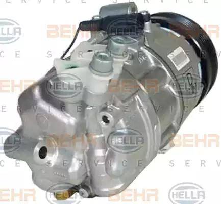 HELLA 8FK 351 109-871 - Компрессор кондиционера autospares.lv