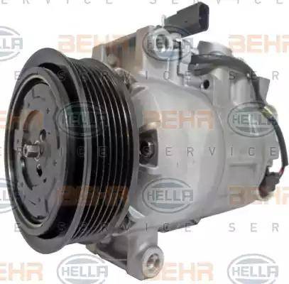 HELLA 8FK 351 105-661 - Компрессор кондиционера autospares.lv