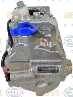 HELLA 8FK 351 105-071 - Компрессор кондиционера autospares.lv