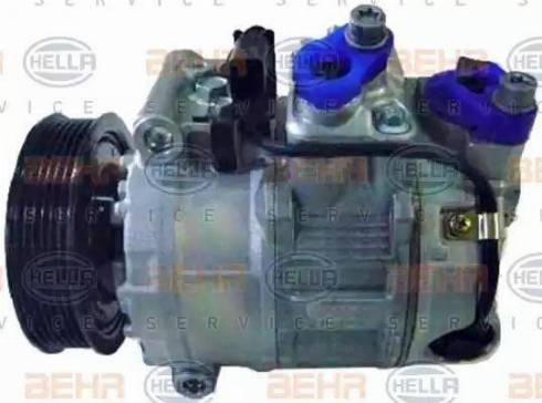 HELLA 8FK 351 105-111 - Компрессор кондиционера autospares.lv