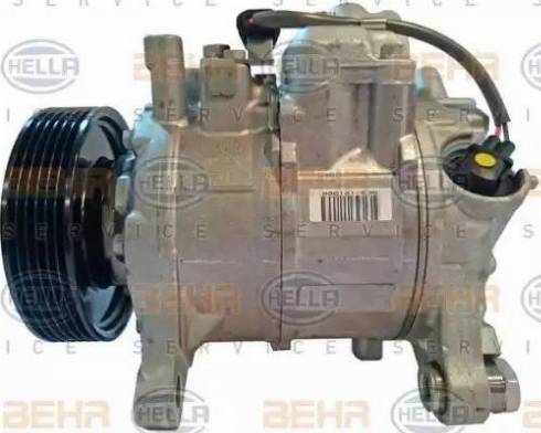 HELLA 8FK 351 105-721 - Компрессор кондиционера autospares.lv