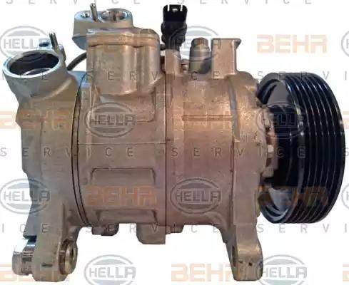 HELLA 8FK 351 105-221 - Компрессор кондиционера autospares.lv