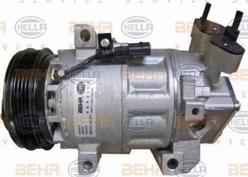 HELLA 8FK 351 106-281 - Компрессор кондиционера autospares.lv