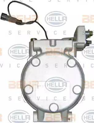 HELLA 8FK 351 108-981 - Компрессор кондиционера autospares.lv