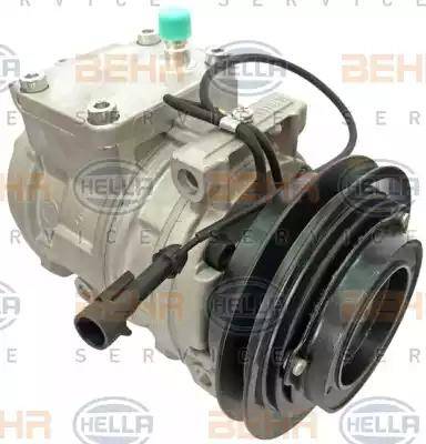 HELLA 8FK 351 108-921 - Компрессор кондиционера autospares.lv