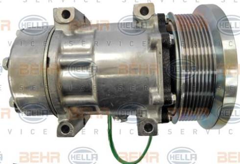 HELLA 8FK 351 119-911 - Компрессор кондиционера autospares.lv