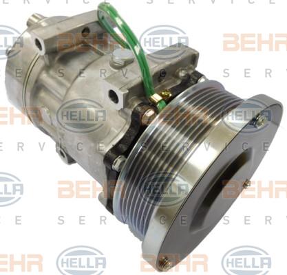 HELLA 8FK 351 119-911 - Компрессор кондиционера autospares.lv